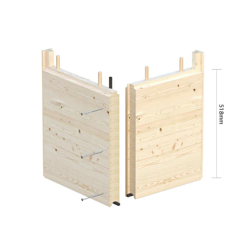 Trädgårdshus Palmako Grace 8,7+4,1 m2