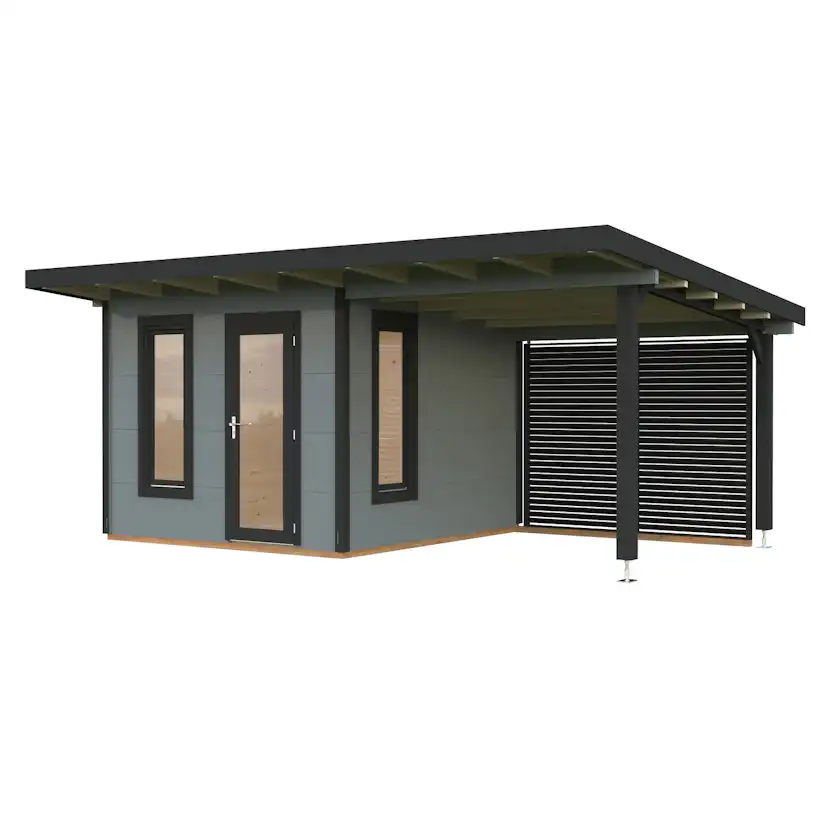 Trädgårdshus Palmako Grace 8,7+8,1 m2