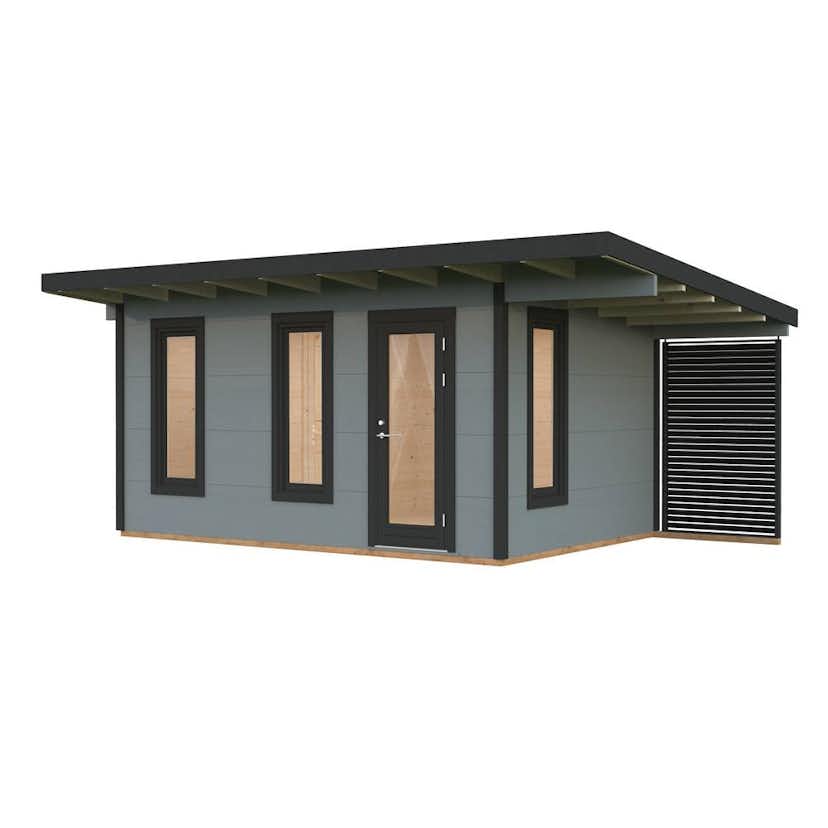 Trädgårdshus Palmako Grace 13,4+4,1 m2