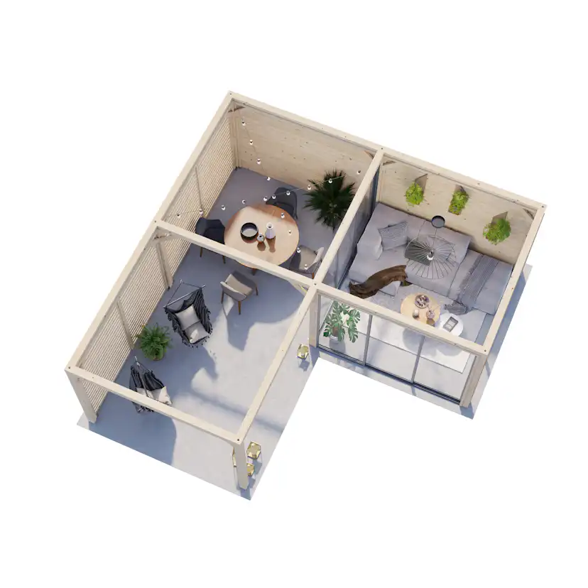 Uterum Palmako Lenna 24,9 m2 Set 411 Slide