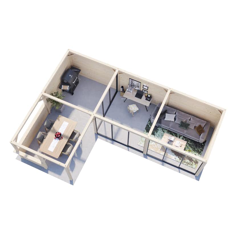 Uterum Palmako Lenna 33,2 m2 Set 420 Slide