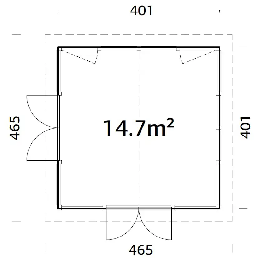 Paviljong Palmako Isabella 16,1 m2