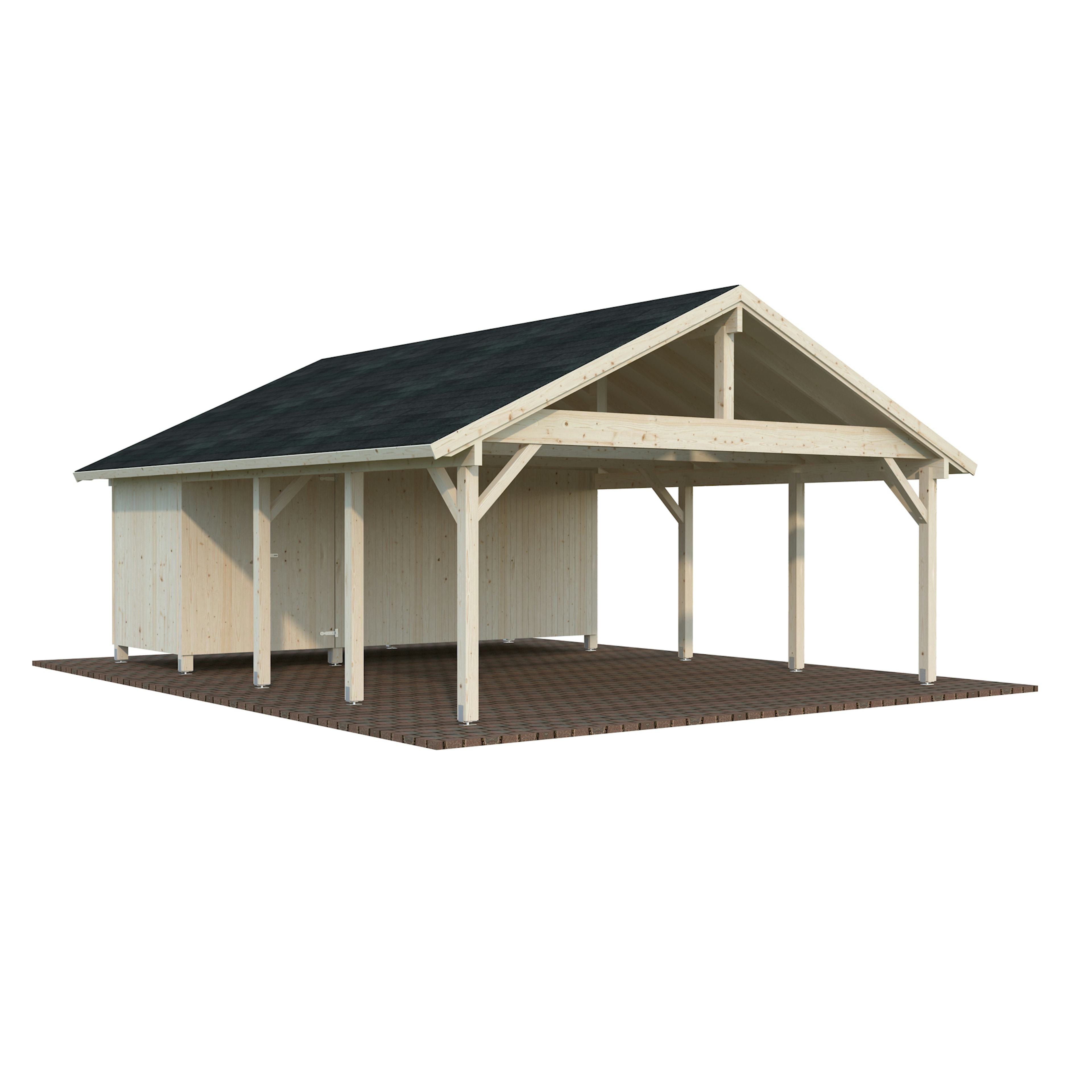 Carport Palmako Robert 40,6 m2 med Förråd
