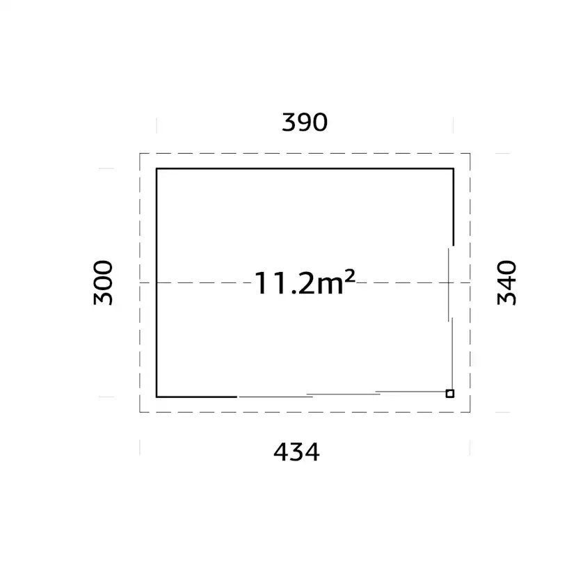 Stuga Palmako Amanda 11,7 m2