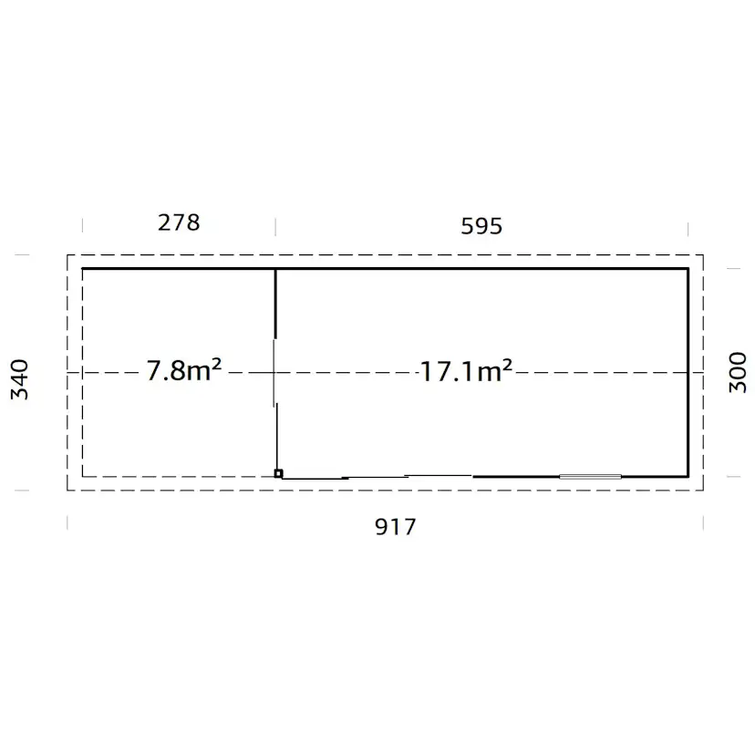 Stuga Palmako Amanda 26,2 m2