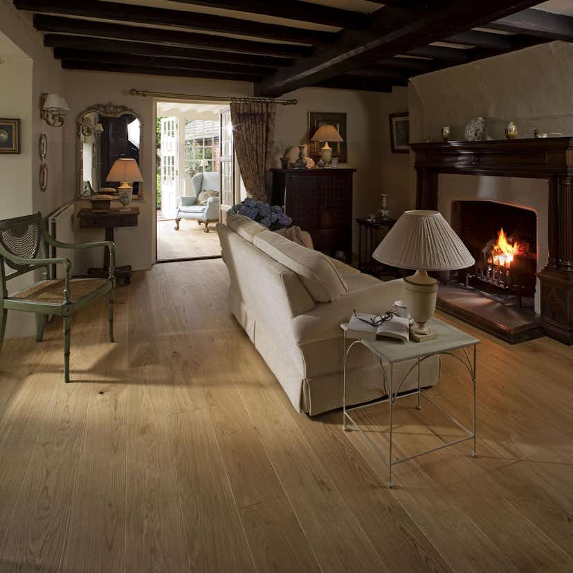 Parkettgolv Kährs Cornwall Mattlackad Borstad Ek 1-stav