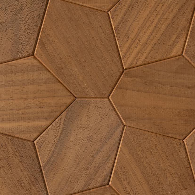 Väggpanel Emotionwood Hexagon