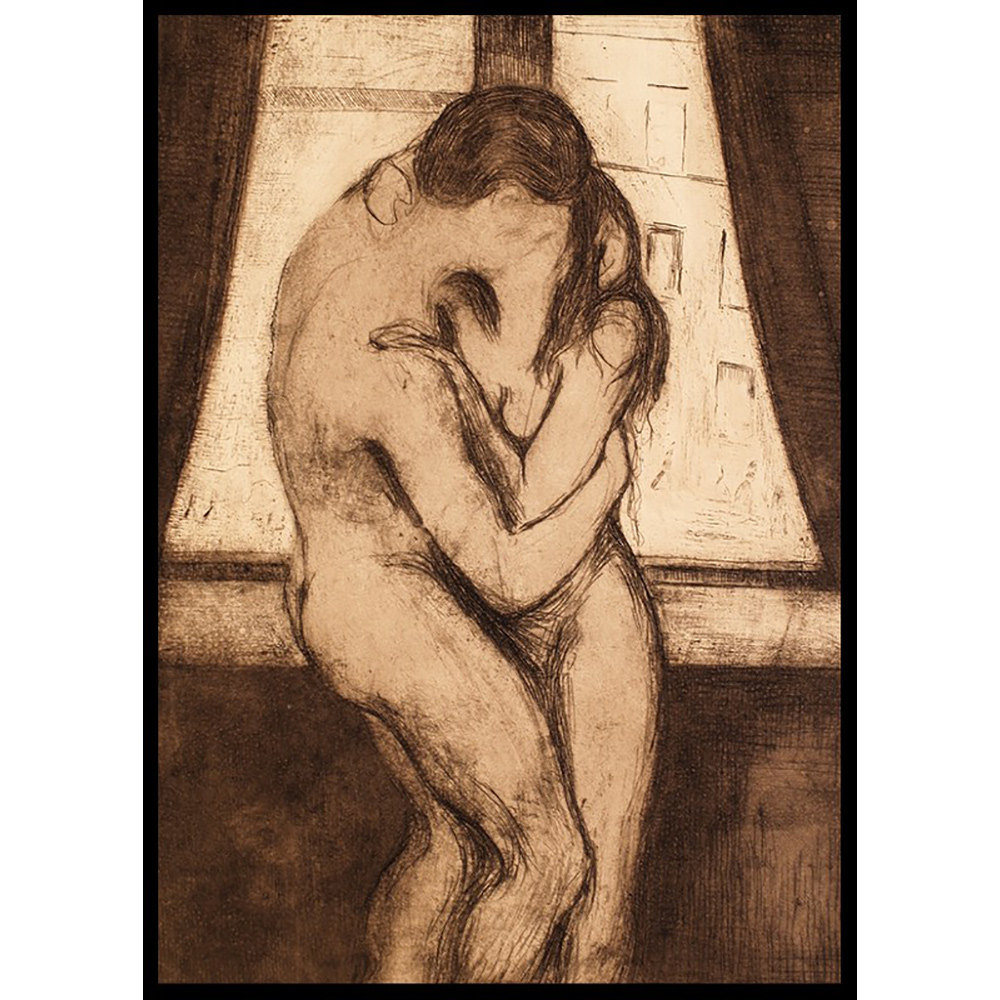 Poster Gallerix The Kiss By Edvard Munch