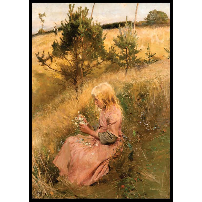 Poster Gallerix Blomsterplockerska By Richard Bergh