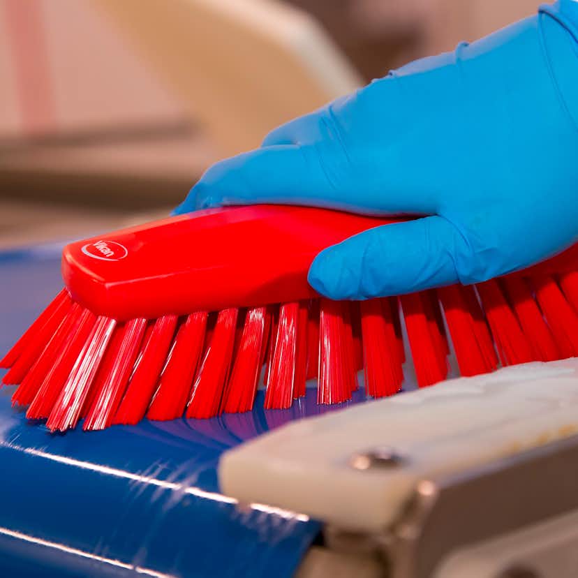 Handborste Vikan Handborste Mycket Hård XL Röd 240 mm