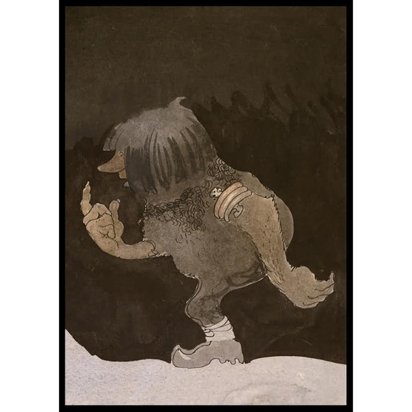 Poster Gallerix Troll på vandring By John Bauer