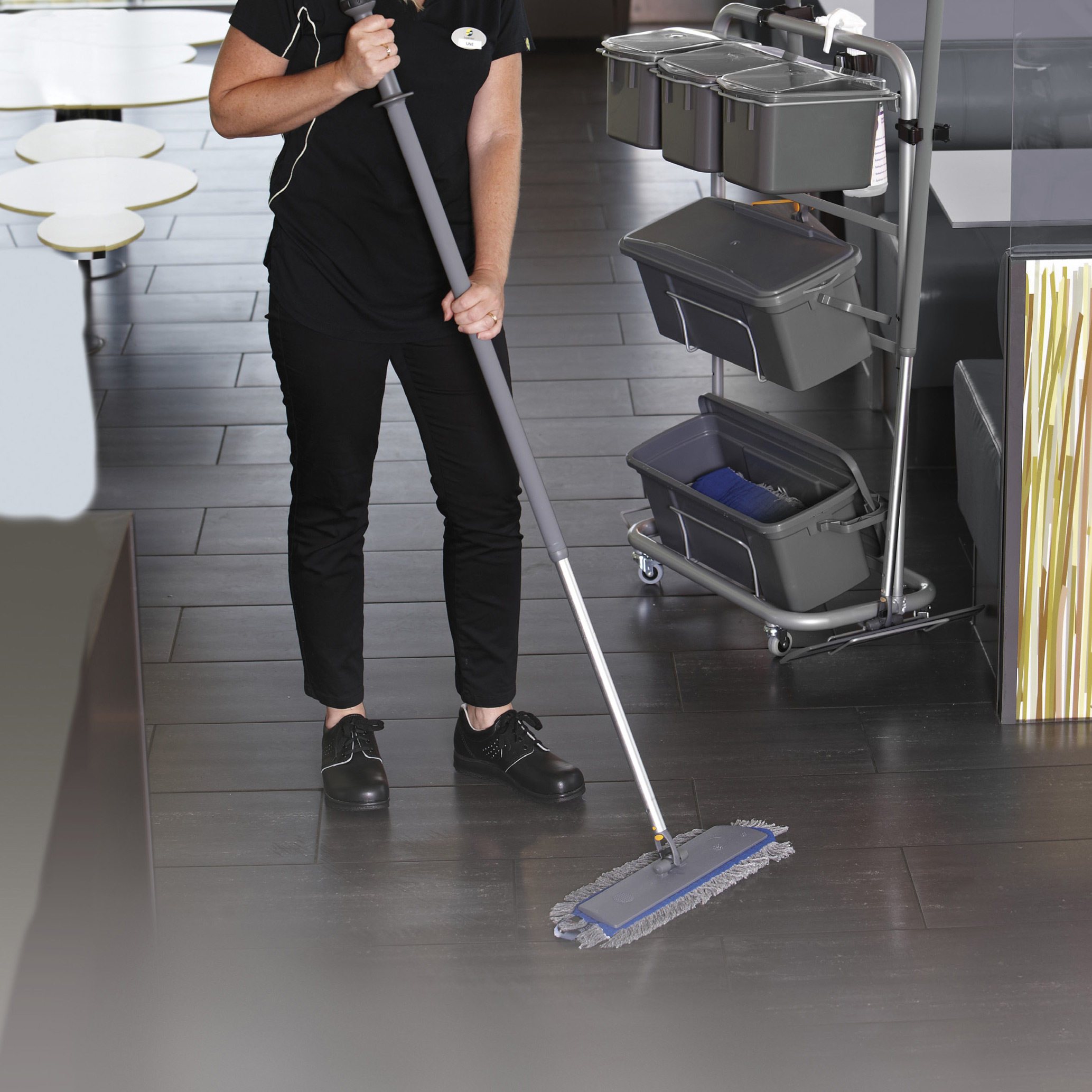 Mopp Vikan Mopp Kardborrband Grå 40 cm