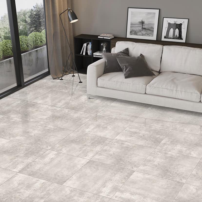 Klinker Netto Ceramika Cemento Siena Dark Grey Polished 60x60 cm