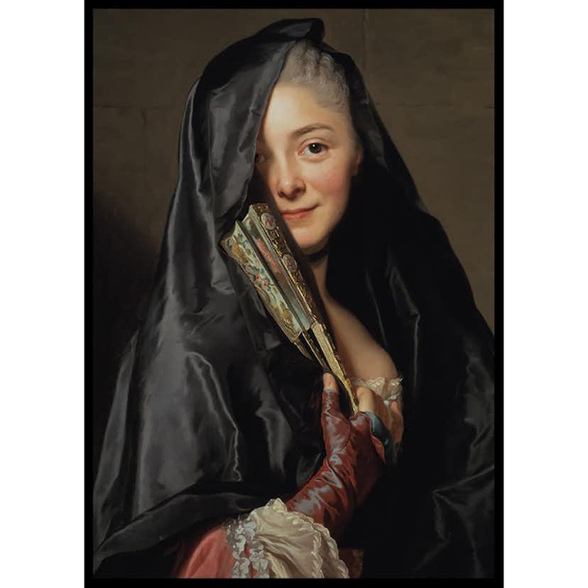 Poster Gallerix The Lady With The Veil By Alexander Roslin