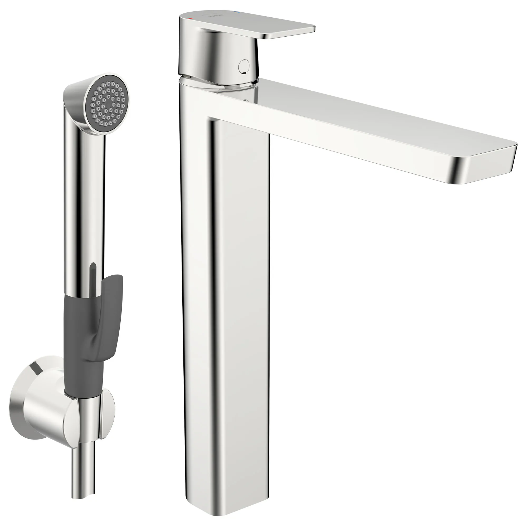 Tvättställsblandare Oras Stela 4802F Hög med Bidetta Handdusch