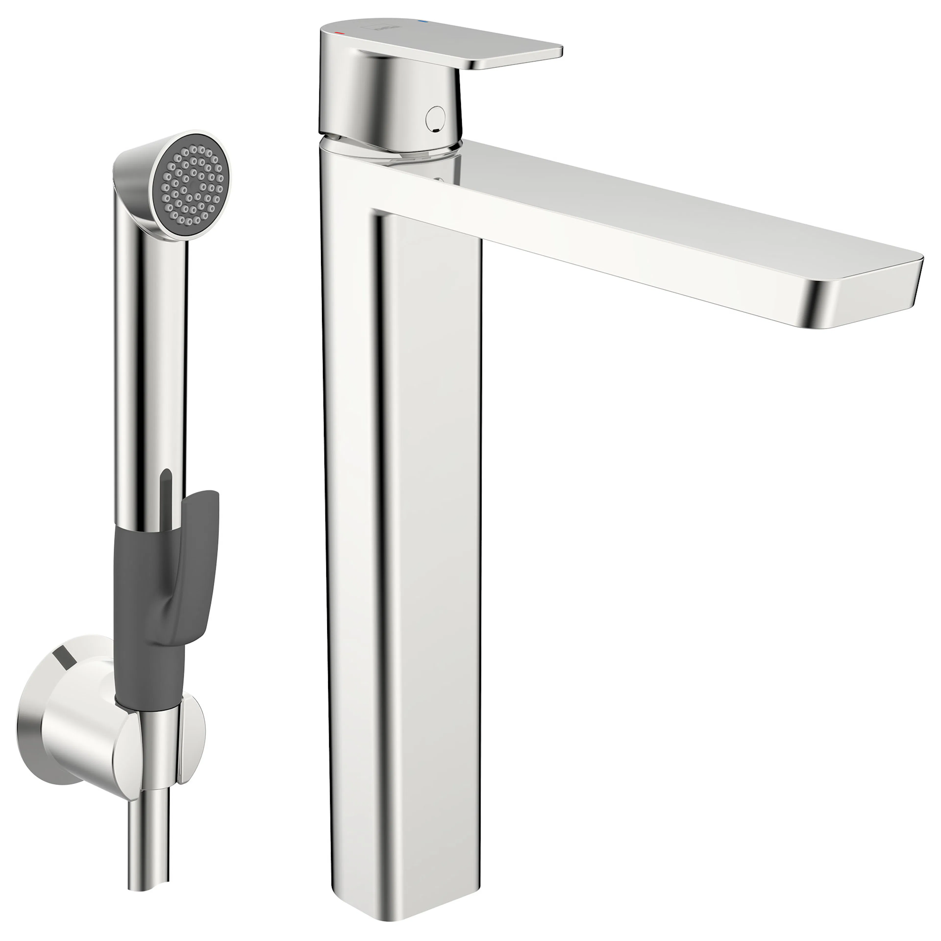 Tvättställsblandare Oras Stela 4802F Hög med Bidetta Handdusch