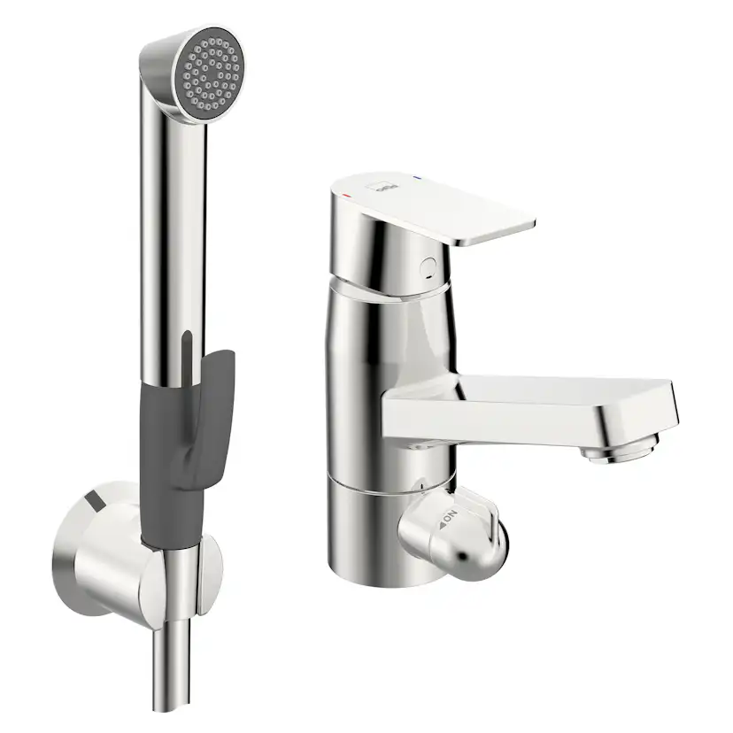 Tvättställsblandare Oras Stela 4807F med Bidetta Handdusch och Avstängning