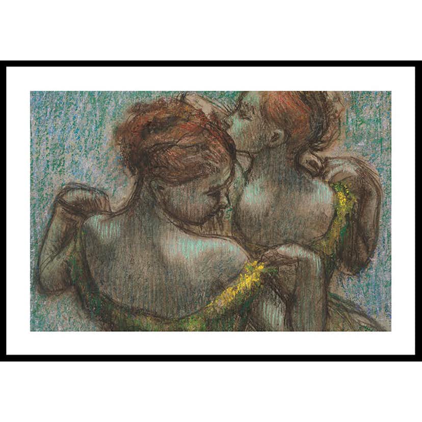 Poster Gallerix Two Dancers Half-length By Edgar Degas