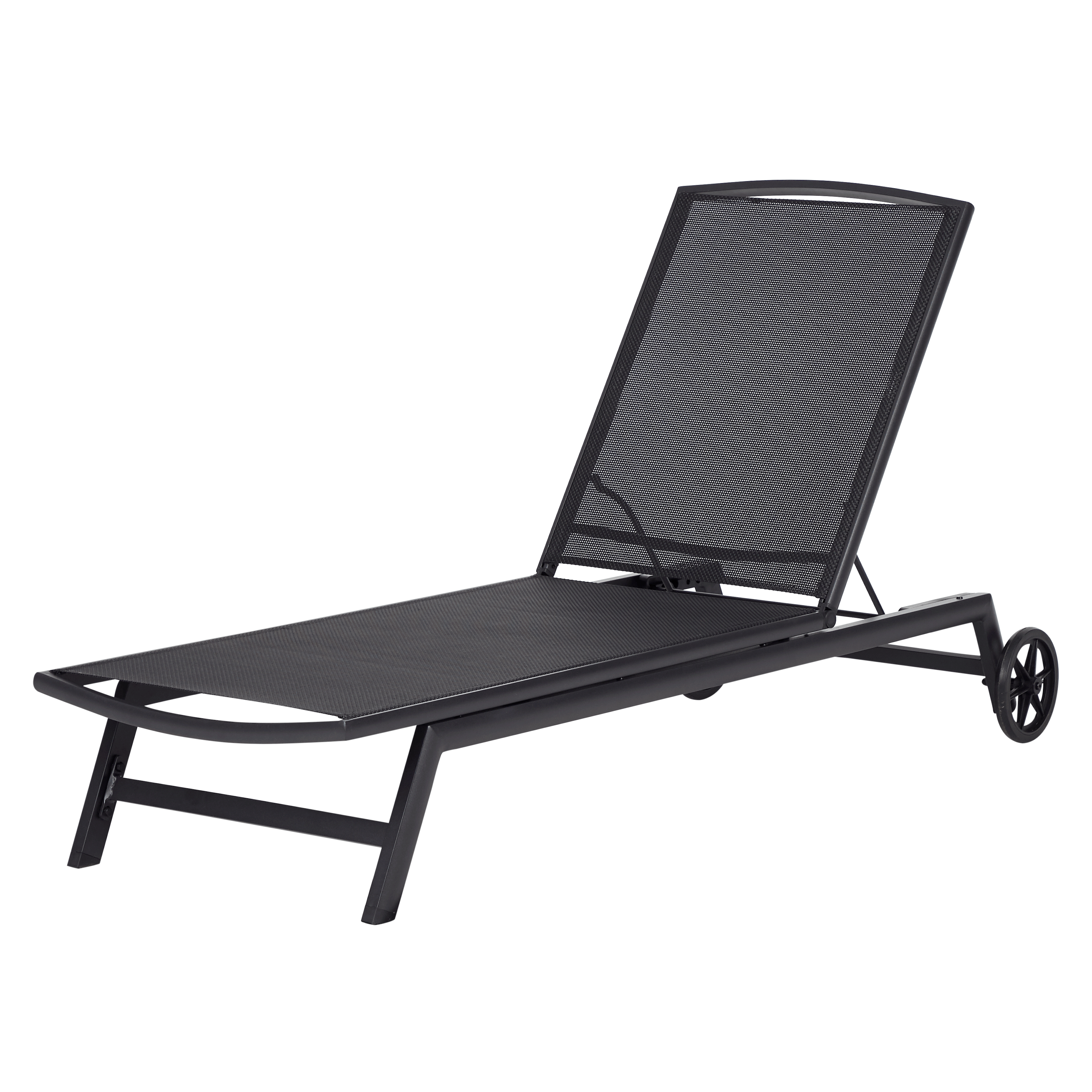 Solsäng Outfit Med Hjul och Ställbart Ryggstöd i Slitstarkt Material