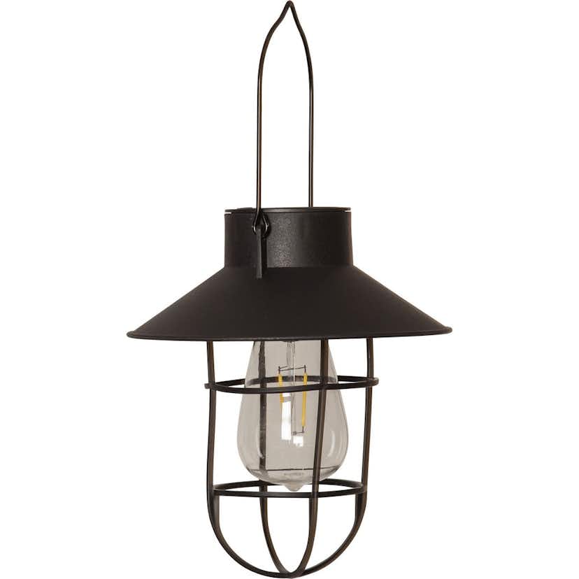 Solcellsdekoration Star Trading Cage Svart LED Solcellslampa