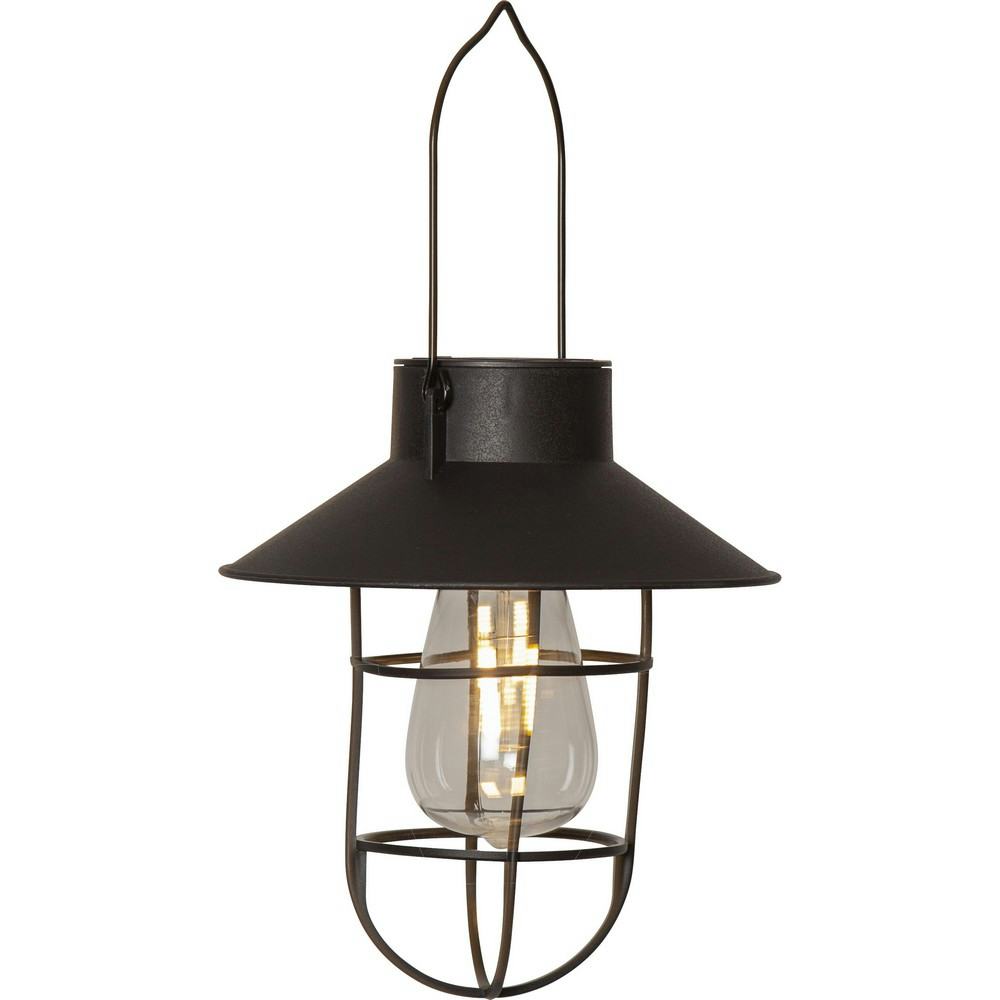 Solcellsdekoration Star Trading Cage Svart LED Solcellslampa