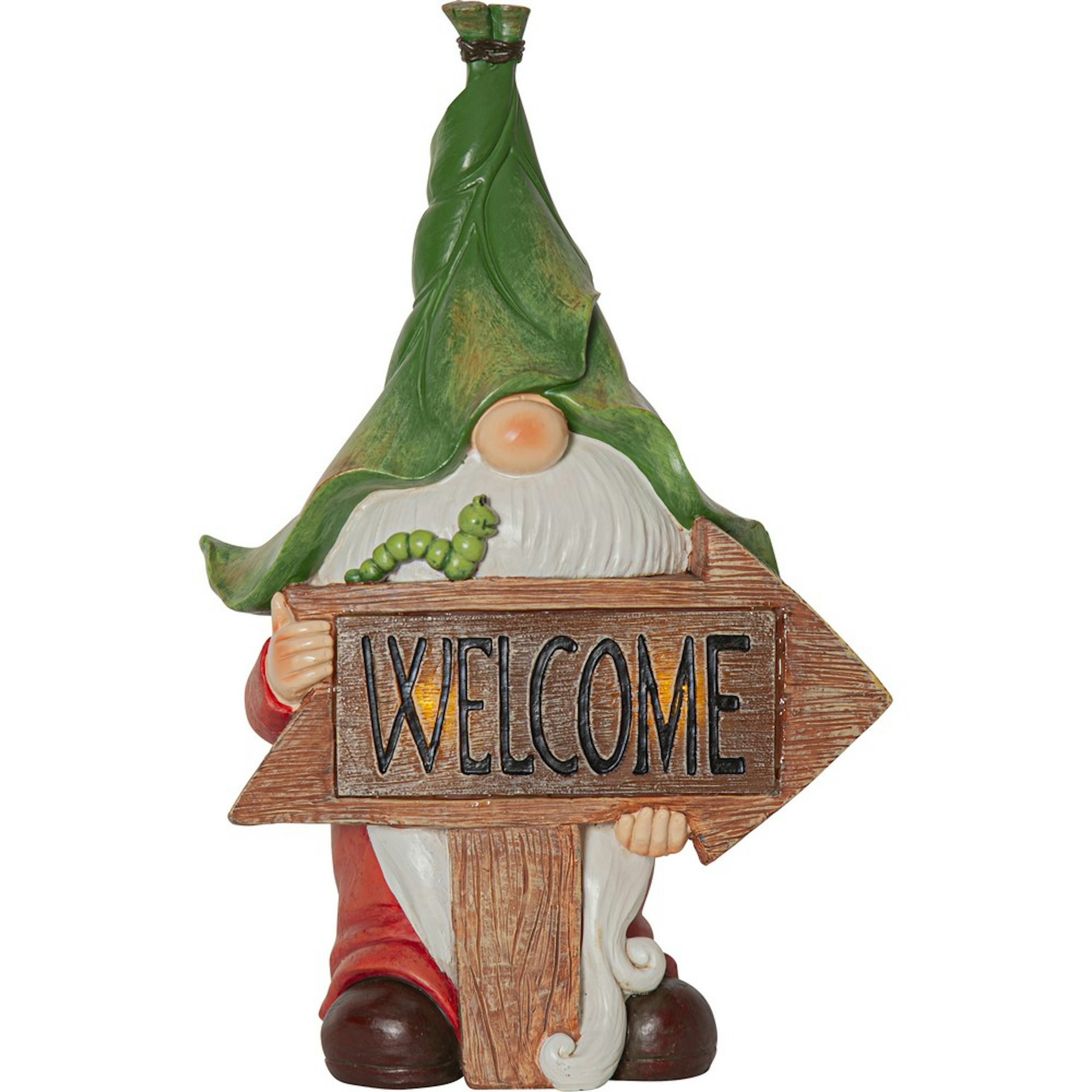 Solcellsdekoration Star Trading Gnomy Welcome