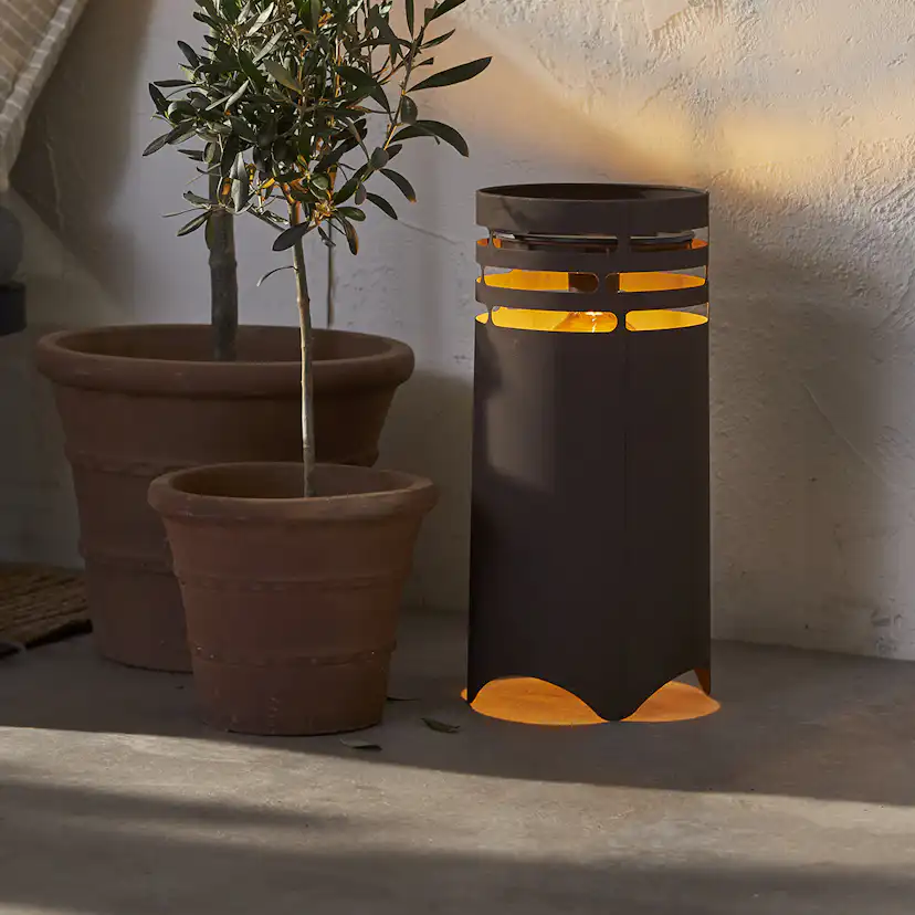 Solcellslampa Star Trading Dekoration Marron LED