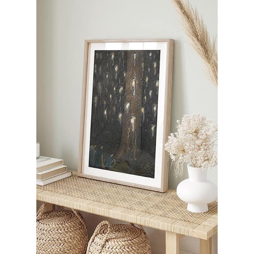 Poster Gallerix Fågelsången av John Bauer