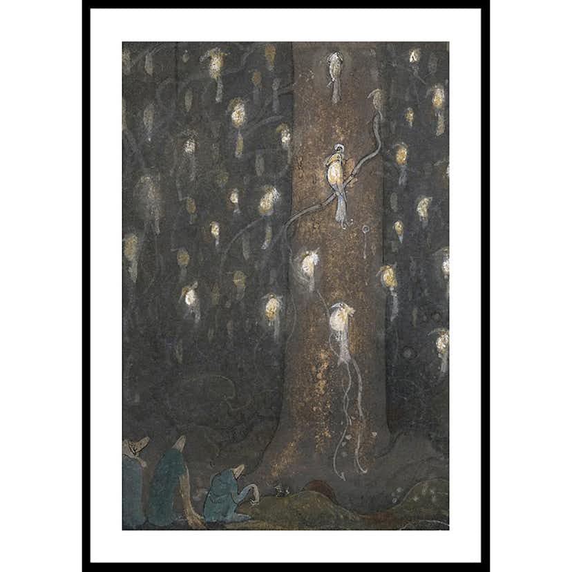 Poster Gallerix Fågelsången av John Bauer