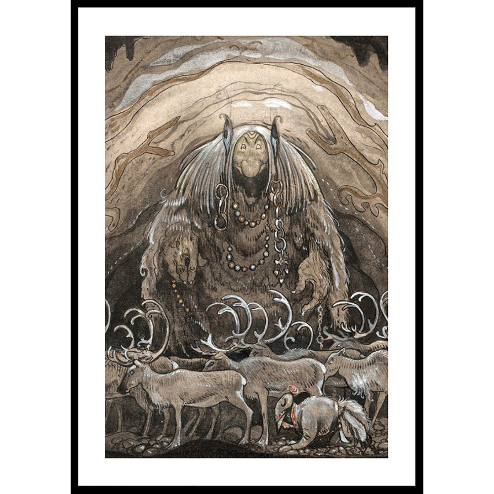 Poster Gallerix Nilas Offer Julbocken II av John Bauer