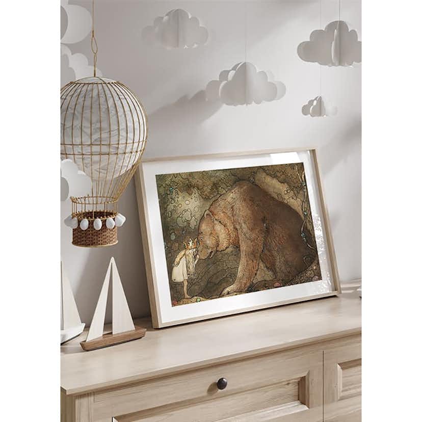 Poster Gallerix Stackars Lilla Basse av John Bauer