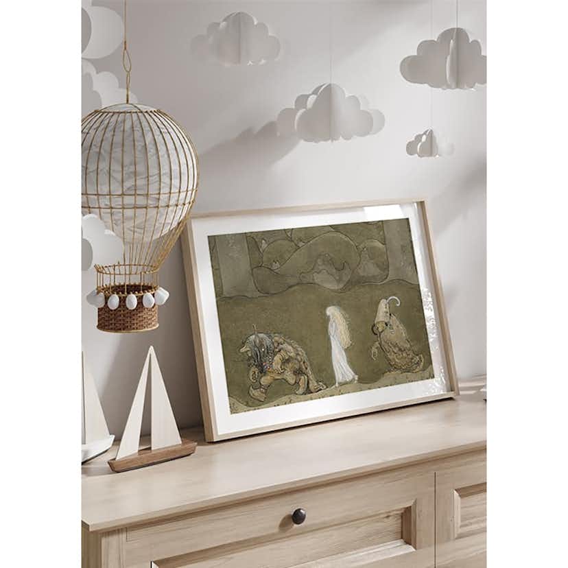 Poster Gallerix Prinsessan och Trollen av John Bauer