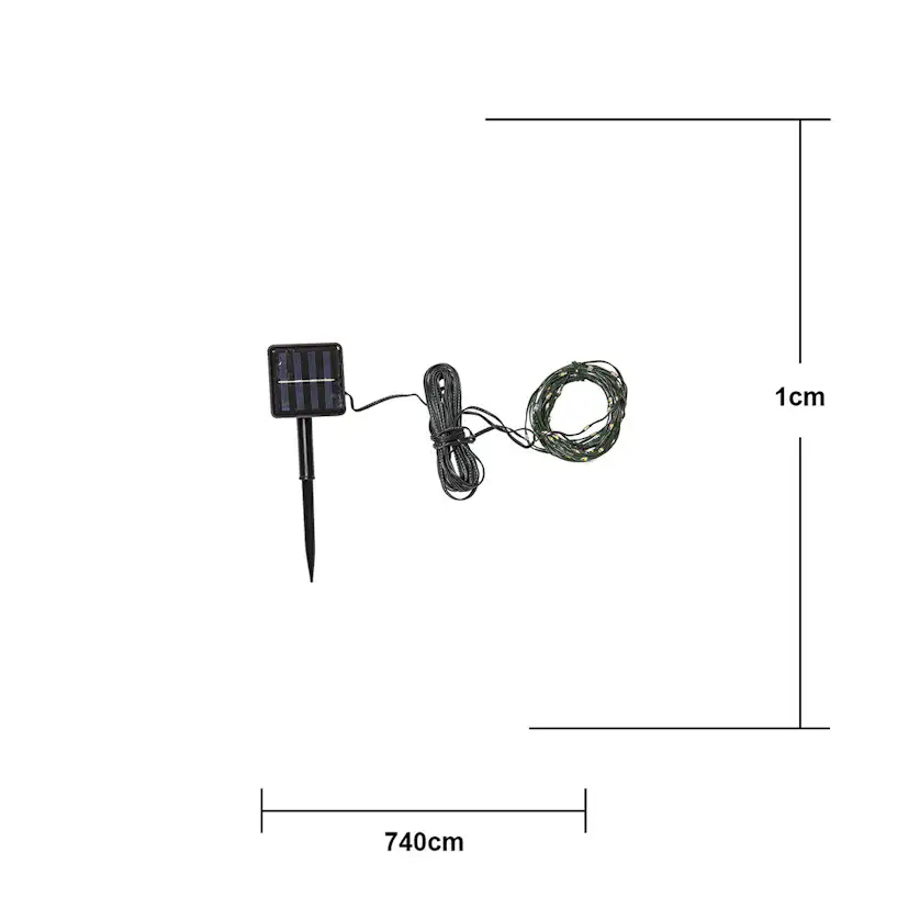 Solcell Ljusslinga Star Trading Dew Drop Micro 100st Mikro LED