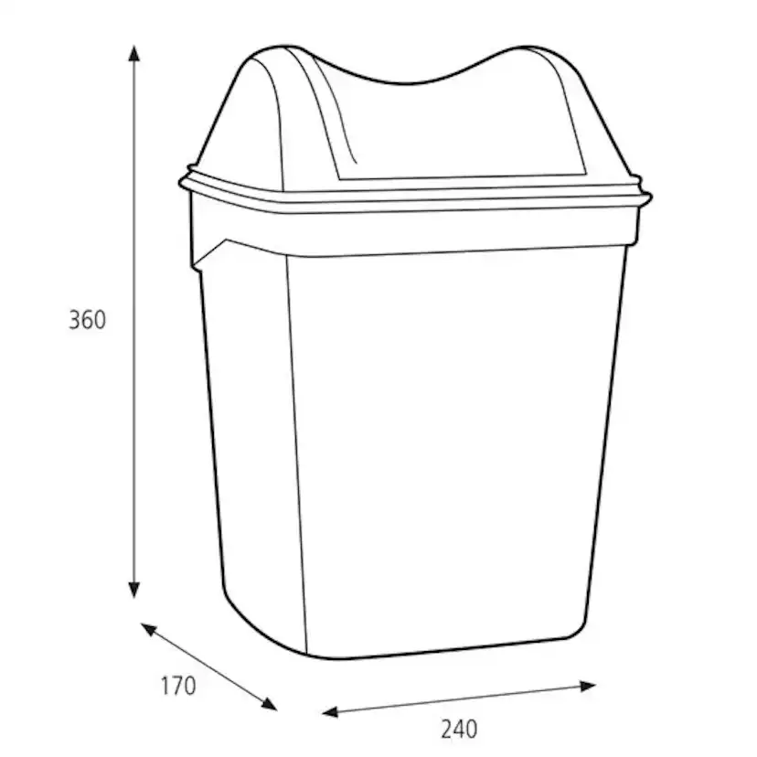 Sanitetspåskorg Katrin Vit Plast