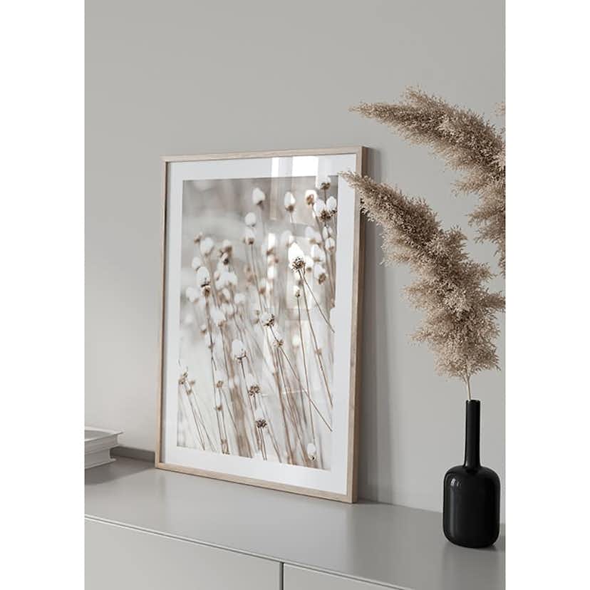 Poster Gallerix Snow Covered Dried Flowers