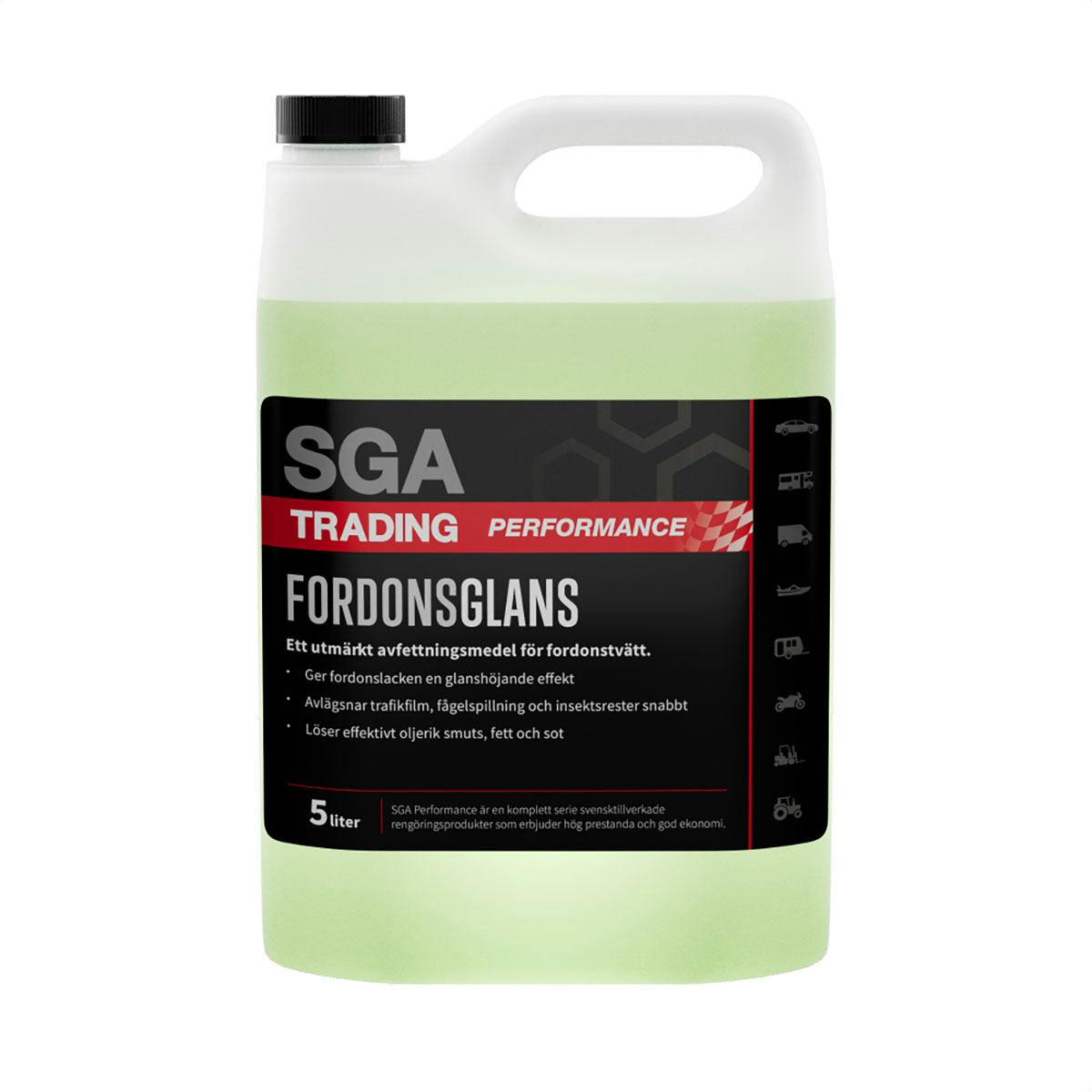 Alkalisk Avfettning SGA Performance Förtvätt Fordonsglans