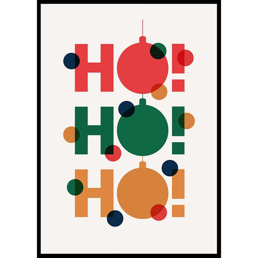 Poster Gallerix Dots Ho Ho Ho