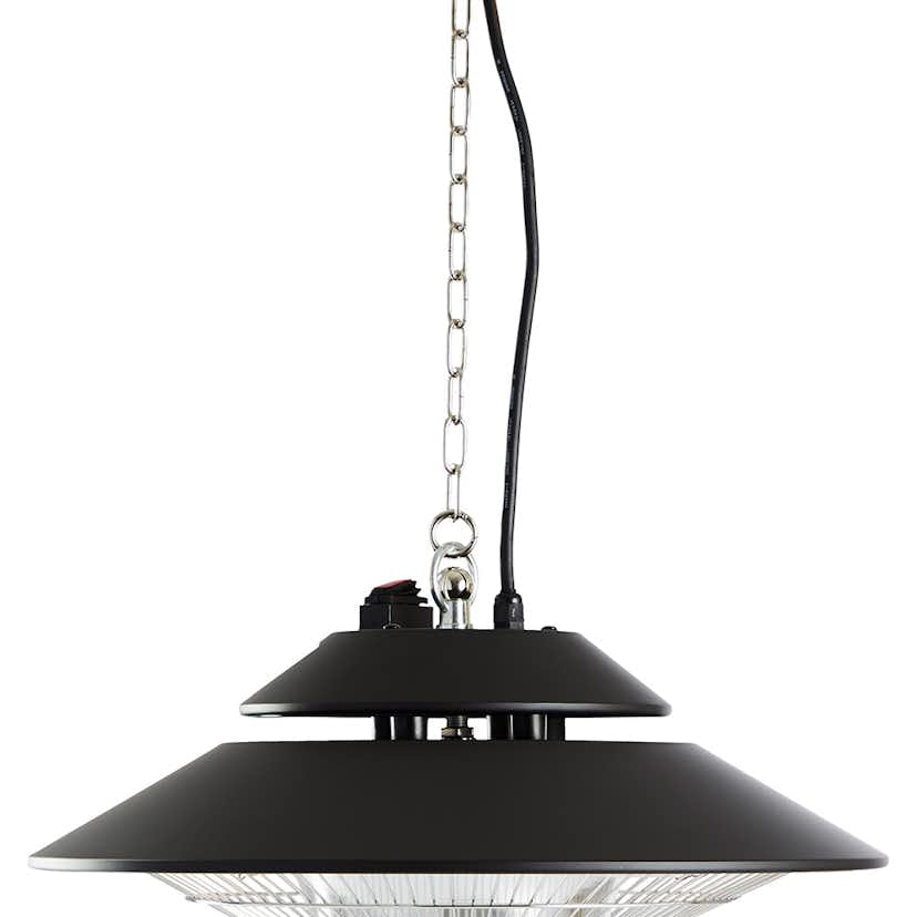 Infravärmare Outfit Bella Fjärrkontrollstyrd Hängande Terrassvärmare med Lampa