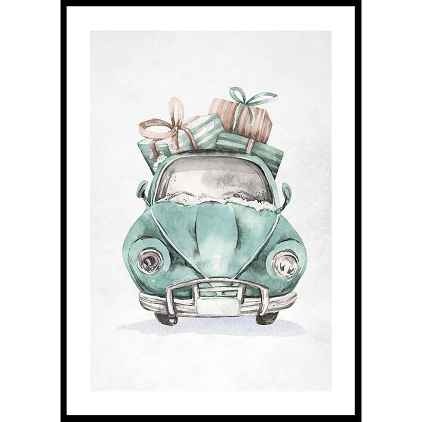 Poster Gallerix Christmas Beetle Car