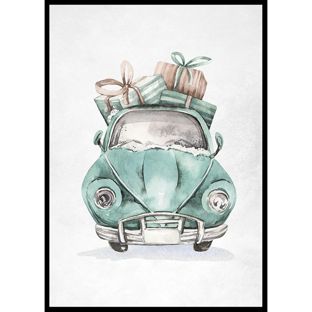 Poster Gallerix Christmas Beetle Car