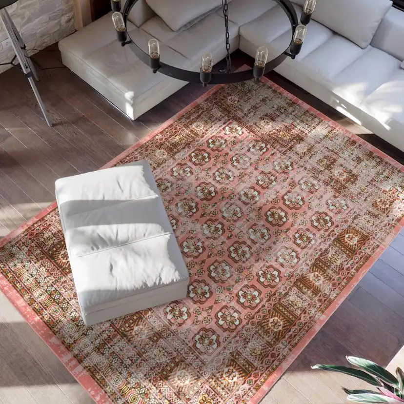 Flatvävd matta D-sign Cosford Mil Röd