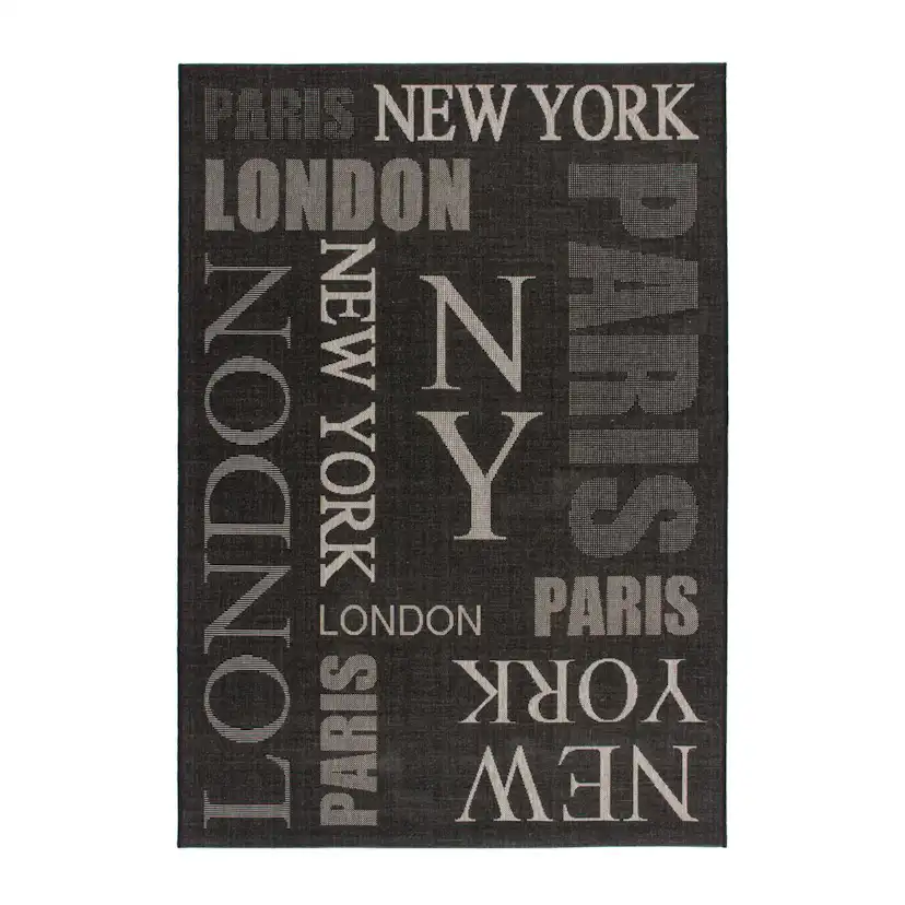 Flatvävd matta D-sign Manrseyry