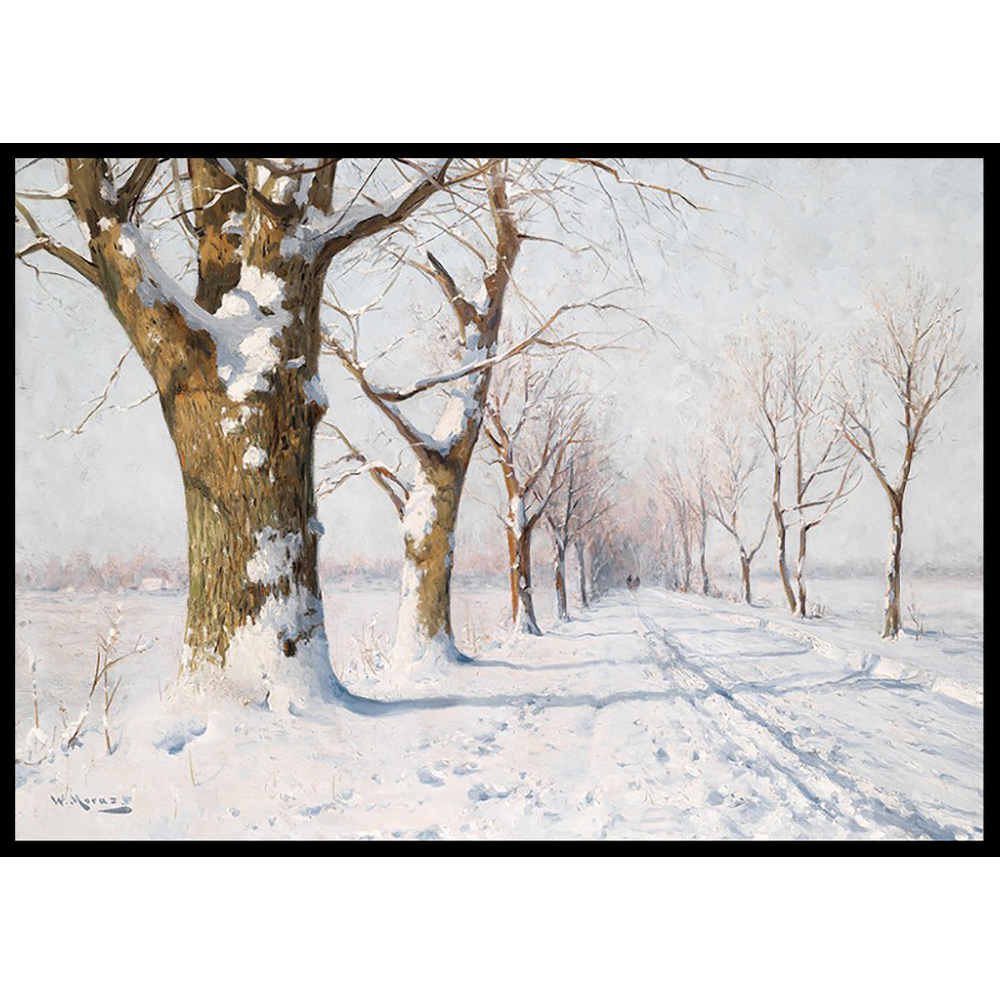 Poster Gallerix Snow Covered Avenue