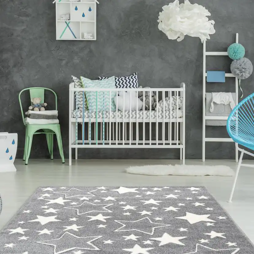 Friezematta D-sign Marlquet Silver 120x170 cm