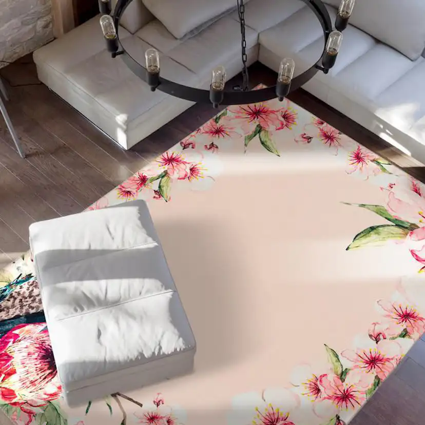 Flatvävd matta D-sign Datwna Chien Creme