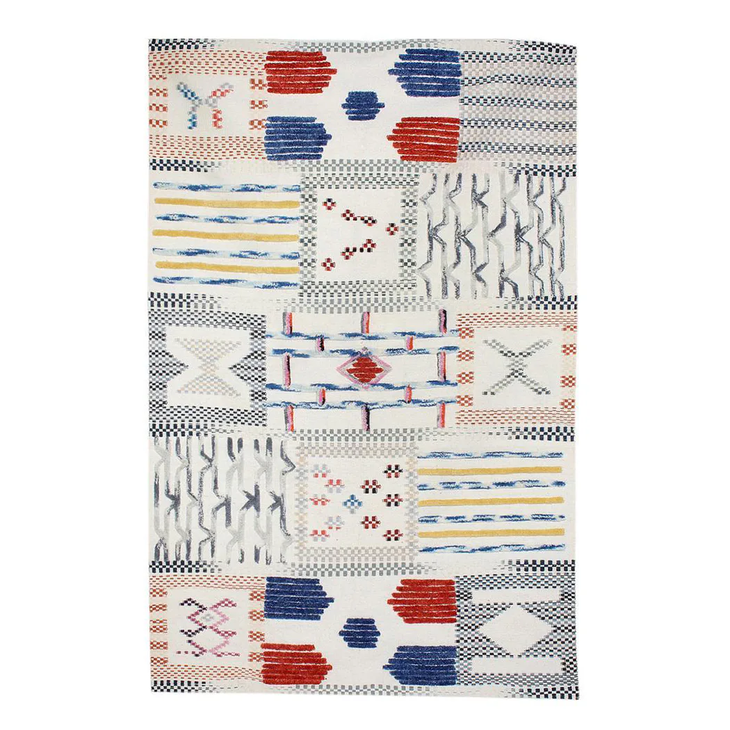 Handvävd matta D-sign Fingle Cuyaky Elfenben