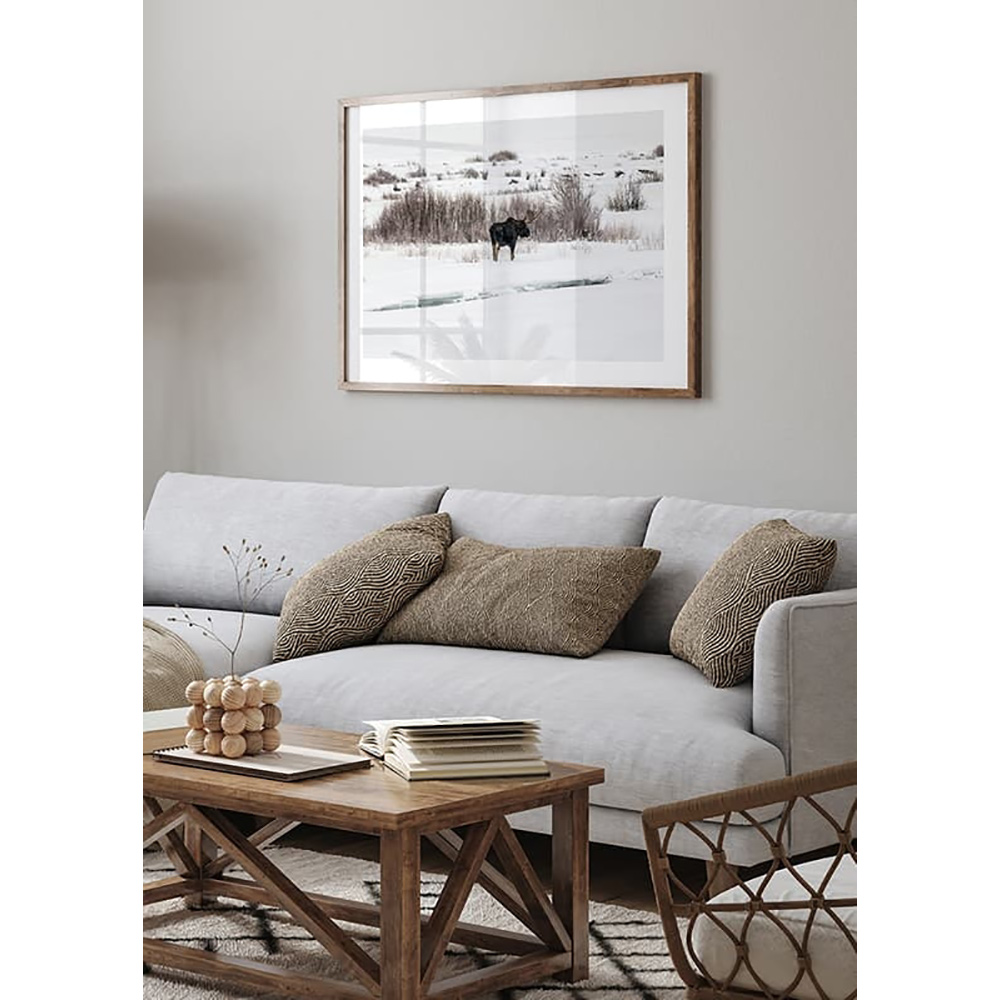 Poster Gallerix Moose In Snow