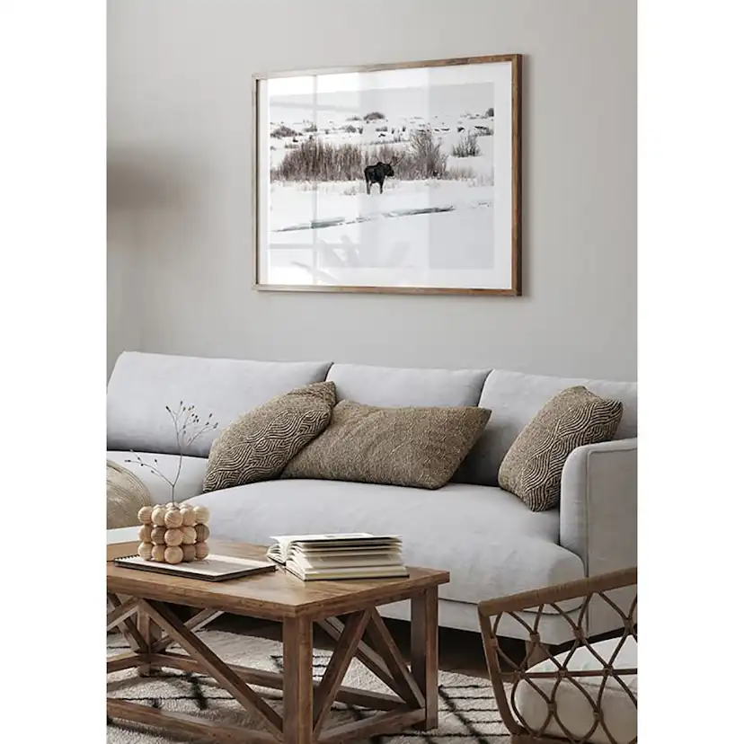 Poster Gallerix Moose In Snow