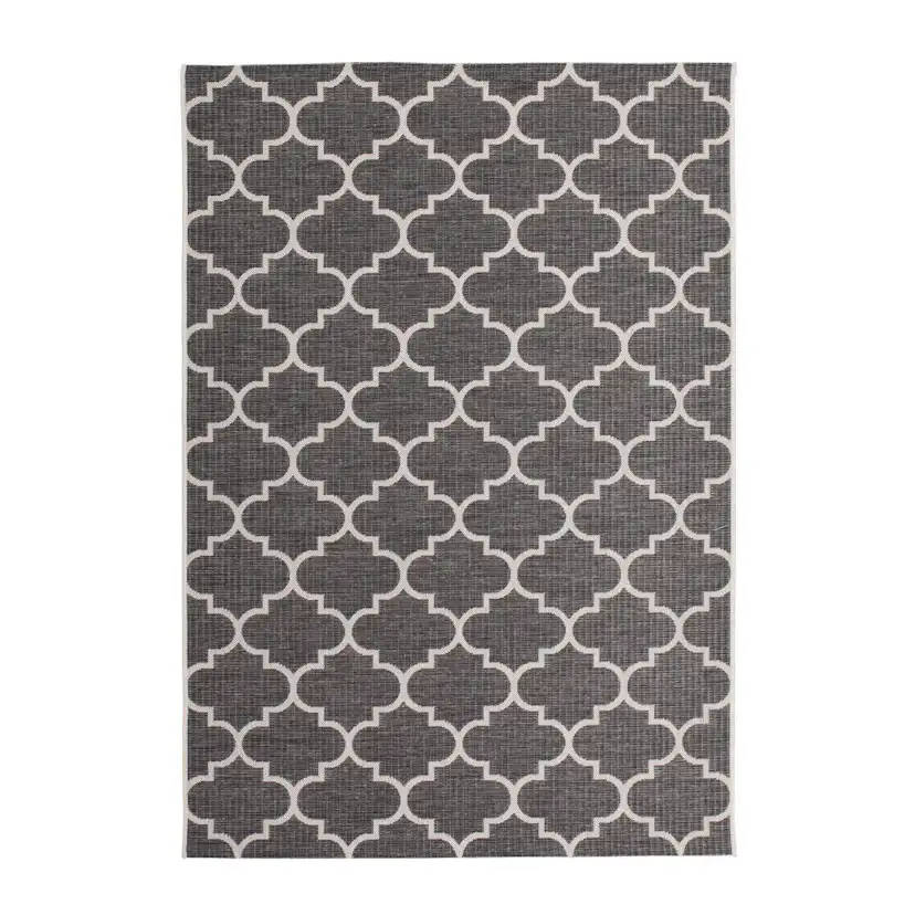 Flatvävd matta D-sign Lontrance Grå