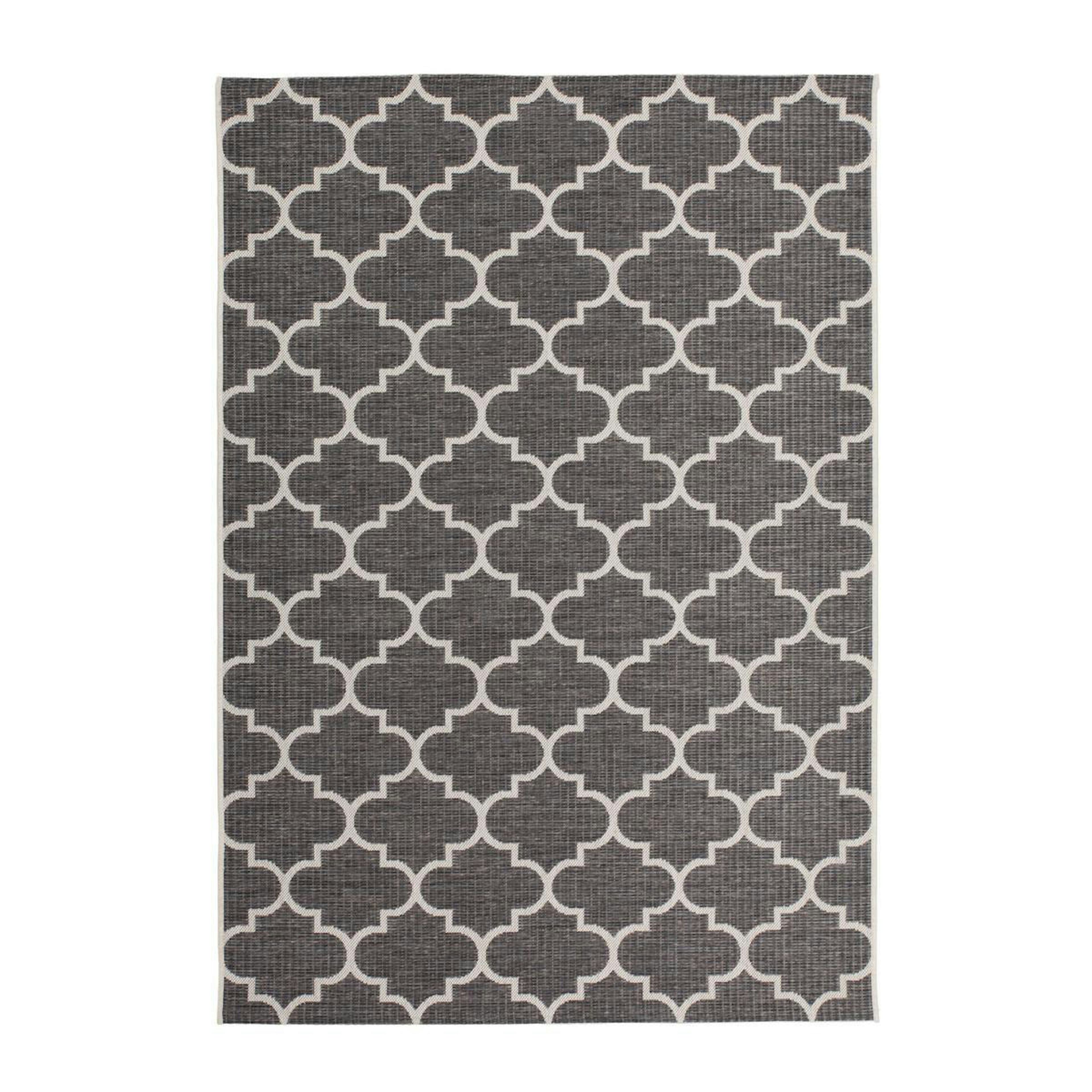 Flatvävd matta D-sign Lontrance Grå